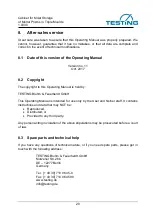 Preview for 20 page of TESTING 1.0330 Operating Manual