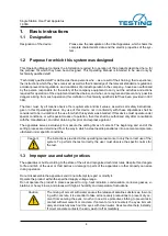 Предварительный просмотр 4 страницы TESTING 1.0360 Operating Manual