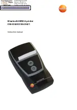 Preview for 1 page of TESTO 0554 0620 Instruction Manual