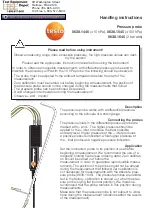 TESTO 0638.1345 Handling Instructions preview