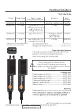 Preview for 2 page of TESTO 0638.1345 Handling Instructions