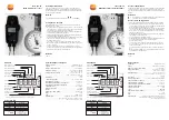 Preview for 3 page of TESTO 175-T3 Short Instruction Manual