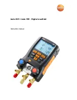 TESTO 549 Instruction Manual preview
