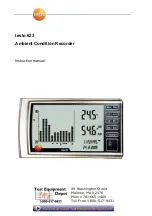 TESTO 623 Instruction Manual preview