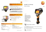 TESTO 875i Brief Instructions preview