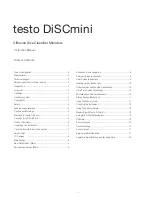 Preview for 3 page of TESTO DiSCmini Instruction Manual