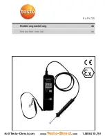 TESTO Ex-Pt 720 Instruction Manual preview