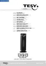 Preview for 1 page of TESY HL-254V PTC Usage And Storage Instructions