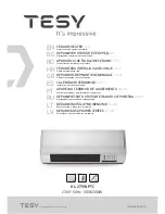 Preview for 1 page of TESY HL-275W PTC Installation And Operation Manual