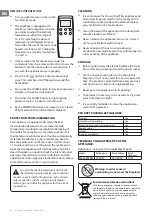 Preview for 6 page of TESY WFE200SREL Installation, Operation And Storage Manual