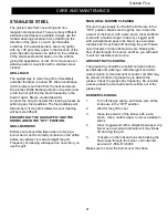 Preview for 22 page of Teton Grill 720-0430 Use And Care Manual