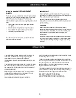 Preview for 29 page of Teton Grill 720-0430 Use And Care Manual