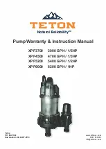 Teton Grill XPF3700 Warranty & Instruction Manual предпросмотр