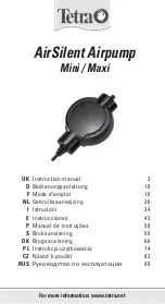 Preview for 1 page of Tetra AirSilent Airpump Maxi Instruction Manual