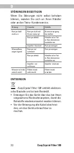 Preview for 22 page of Tetra EasyCrystal Filter 100 Instruction Manual