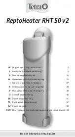 Tetra ReptoHeater RHT 50 v2 Operating Instructions Manual preview