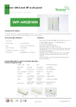 Preview for 1 page of TEUCER WP-4RGBWN Instructions Manual