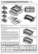 Предварительный просмотр 1 страницы Teuco Hydroline T50 Pre-Installation Chart