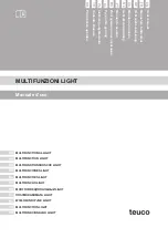 Teuco Multifunctional Light User Manual предпросмотр