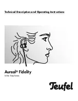 Preview for 1 page of Teufel aureol fidelity Technical Description And Operations Manual