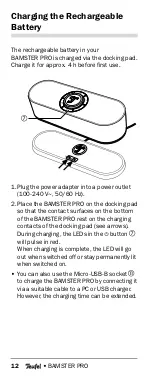 Preview for 12 page of Teufel BAMSTER PRO Technical Description And Operating Instructions