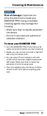 Preview for 17 page of Teufel BAMSTER PRO Technical Description And Operating Instructions