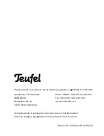 Preview for 32 page of Teufel boomster xl Technical Description And Operating Instructions