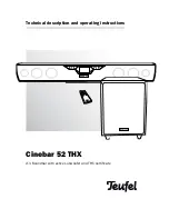 Teufel Cinebar 52 THX Technical Description And Operating Instructions preview