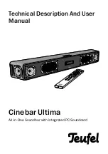 Teufel Cinebar Ultima Technical Description And User Manual предпросмотр