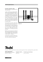 Preview for 4 page of Teufel Columa 700 Technical Specifications And Operating Instructions