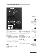 Preview for 13 page of Teufel Concept C 2.1 USB Technical Specifications And Operating Instructions