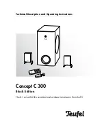 Teufel concept c 300 black edition Technical Description And Operating Instructions preview