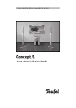 Teufel Concept S Series Technical Specifications And Operating Instructions preview