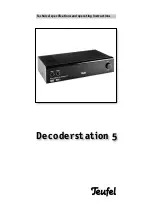 Предварительный просмотр 22 страницы Teufel DecoderStation 5 Technical Description And Operating Instructions