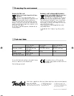 Предварительный просмотр 16 страницы Teufel DecoderStation 7 Technical Description And Operating Instructions