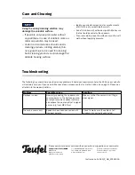 Preview for 8 page of Teufel Definion 3S Technical Description And Operating Instructions