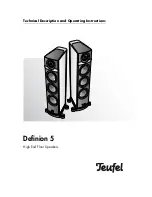 Teufel definition 5 Technical Description And Operating Instructions preview