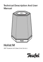 Preview for 1 page of Teufel Holist M Technical Description And User Manual