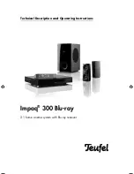 Teufel Impaq 300 Blu-ray Technical Description And Operating Instructions preview