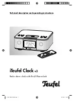 Предварительный просмотр 1 страницы Teufel iTeufel Dock v3 Technical Description And Operating Instructions