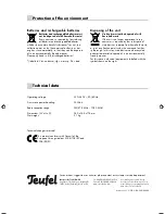 Preview for 16 page of Teufel iTeufel Radio v2 Technical Description And Operating Instructions