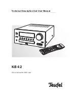 Teufel KB 42 Technical Description And User Manual preview