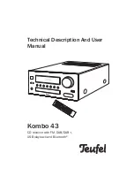 Preview for 1 page of Teufel Kombo 43 Technical Description And User Manual