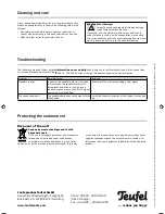 Предварительный просмотр 4 страницы Teufel L 220 FR Operating Instructions