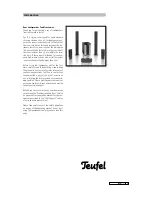 Предварительный просмотр 5 страницы Teufel LT 5 Technical Specifications And Operating Manual