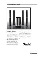 Предварительный просмотр 5 страницы Teufel LT 6 THX Select Technical Specifications And Operating Manual