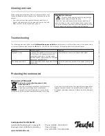 Preview for 4 page of Teufel LT5 MK2 FR Technical Description And Operating Instructions