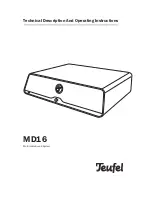 Teufel MD16 Technical Description And Operating Instructions preview