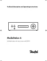 Teufel MediaStation 6 Technical Description And Operating Instructions preview