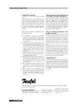 Preview for 12 page of Teufel motiv 2 Technical Specifications And Operating Instructions